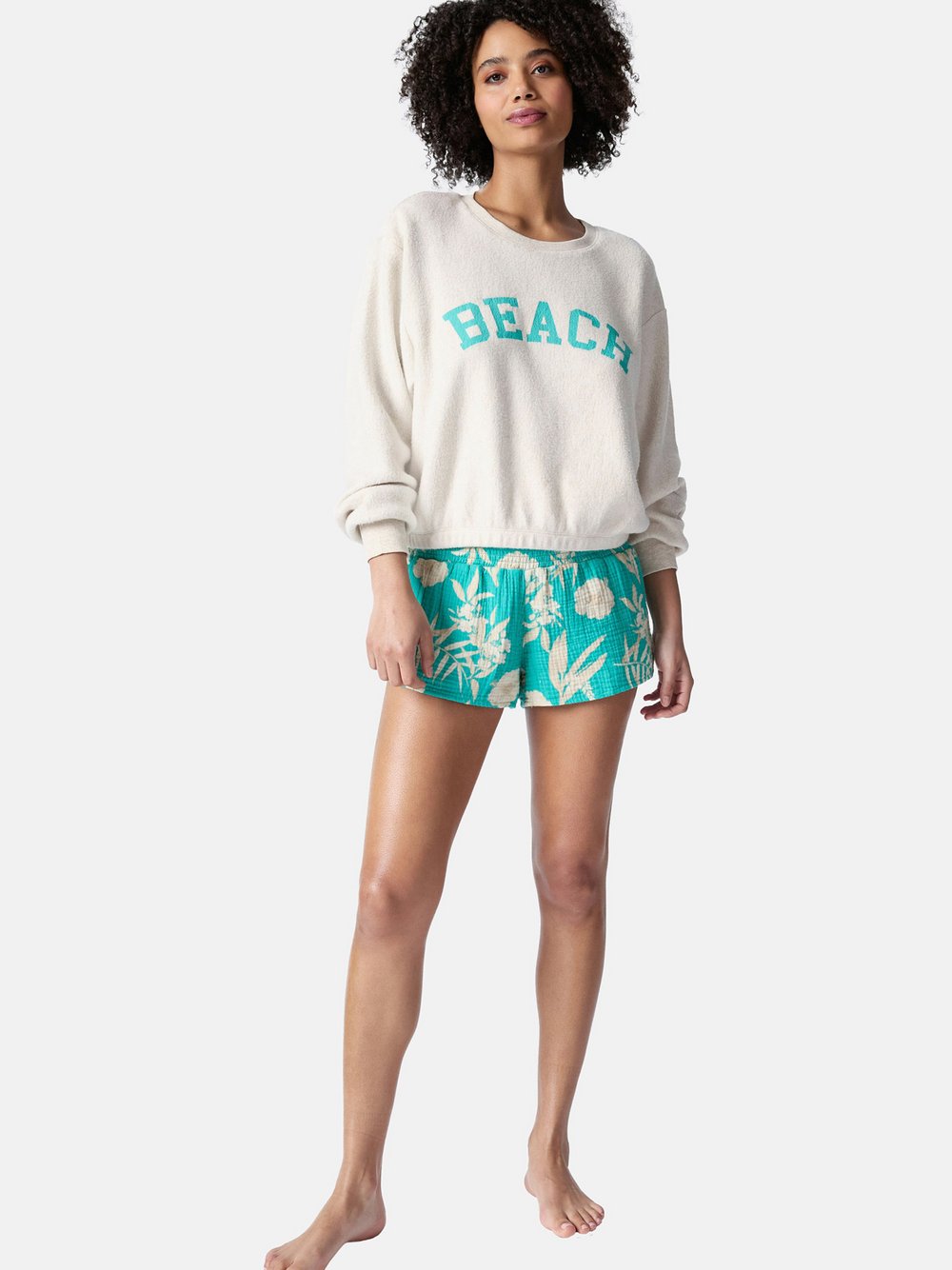 PJ Salvage Pyjamahose Damen gemustert