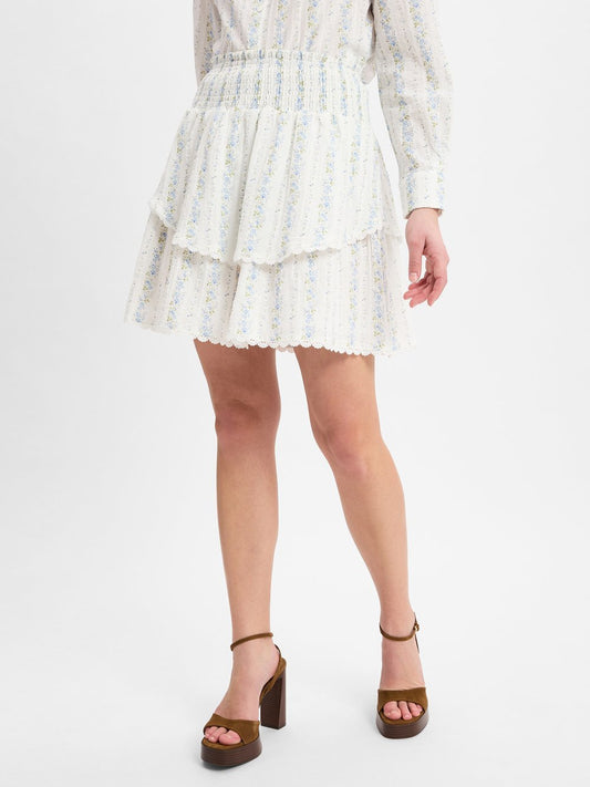 Marie Lund Mini-Volantrock Damen Baumwolle gemustert