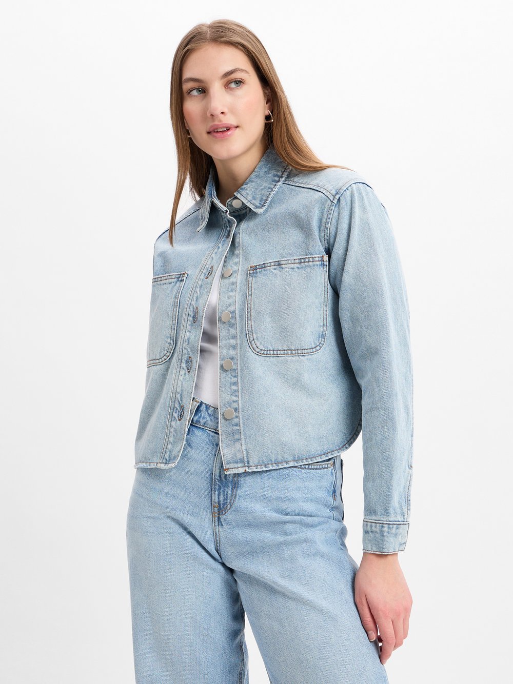 Marie Lund Jeansjacke Damen Baumwolle