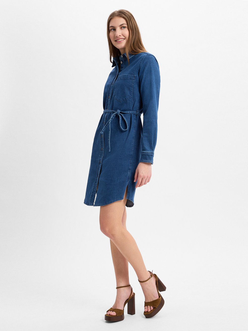 Marie Lund Jeanskleid Damen Baumwolle