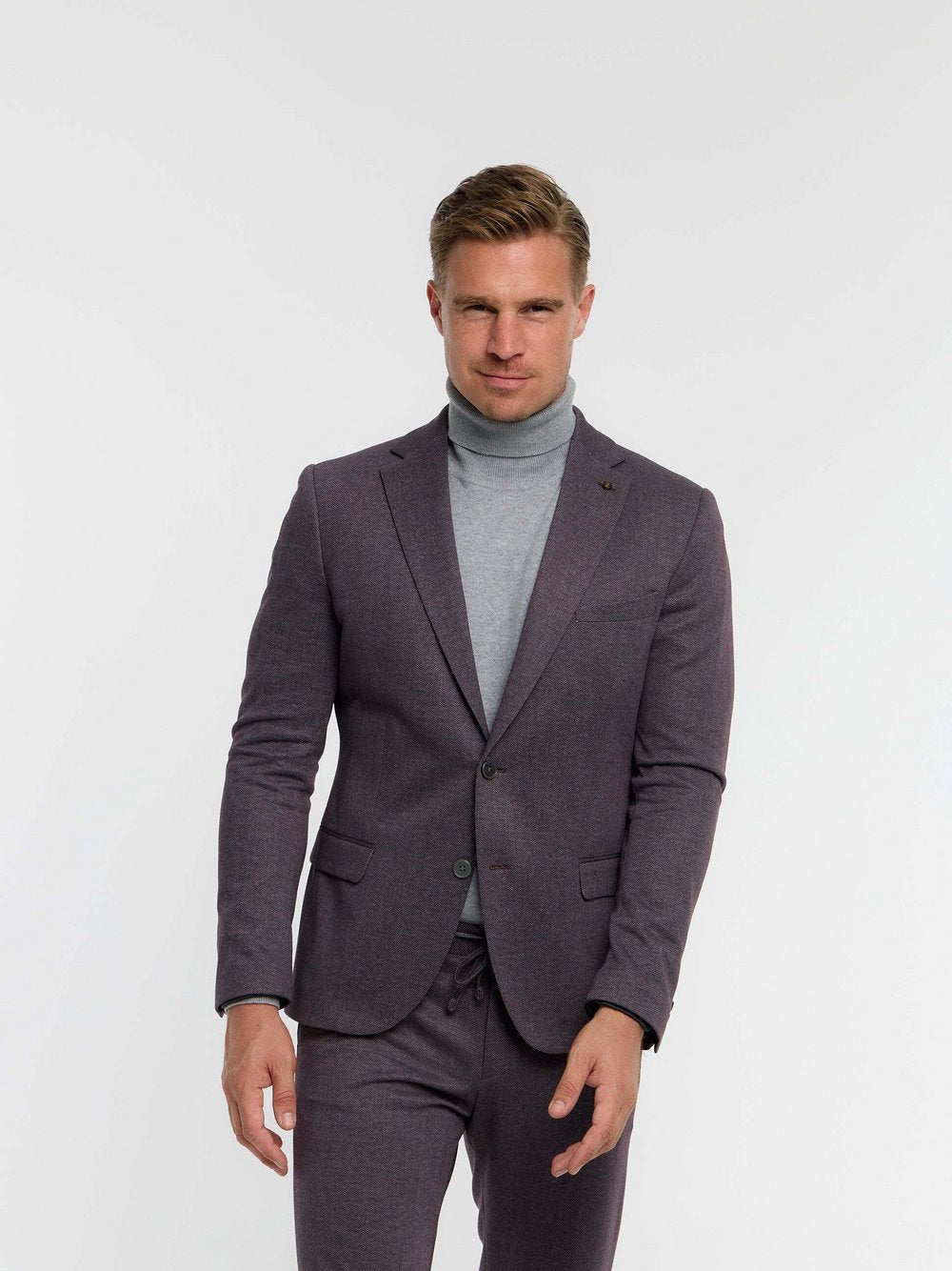 Zuitable Baukasten-Sakko Herren Slim Fit Jersey