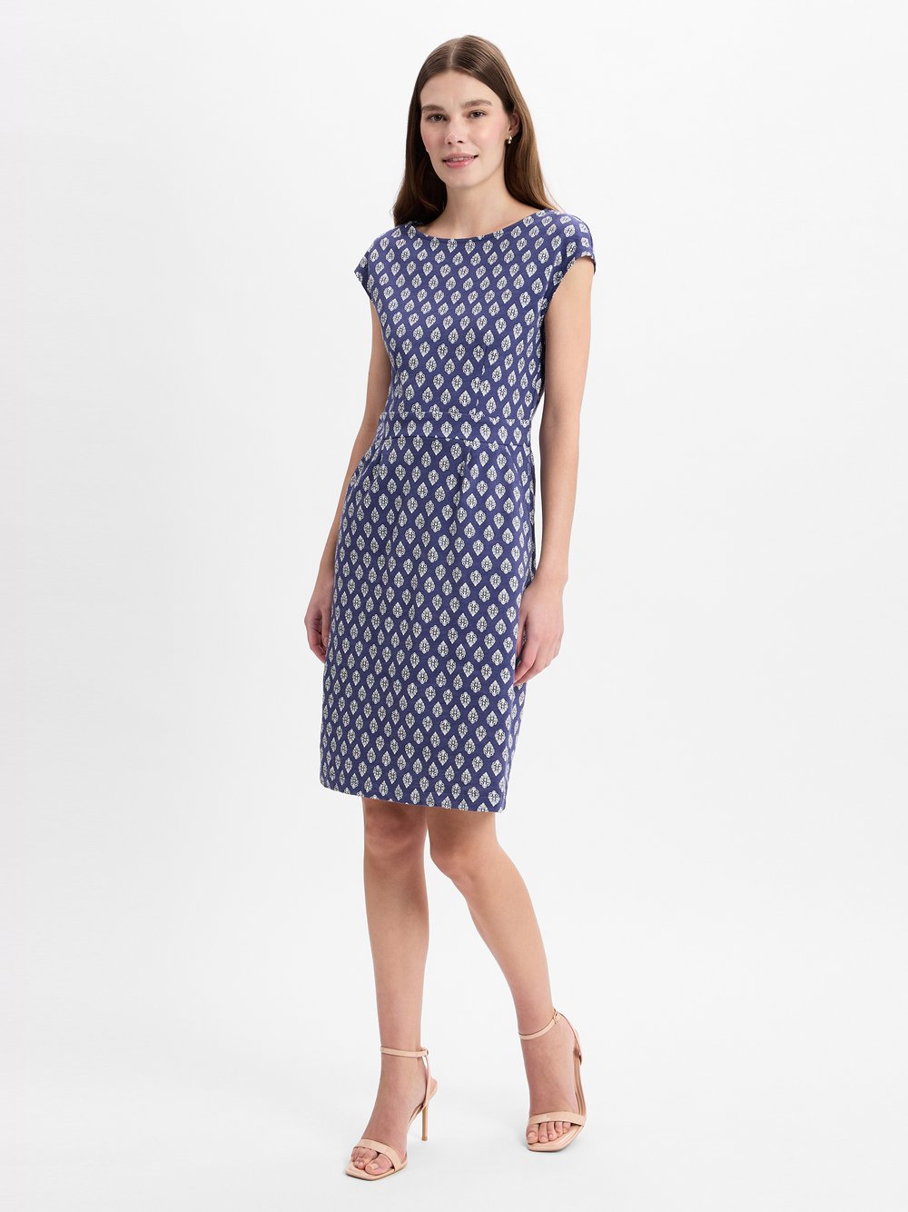 Ambiance Kleid Damen Baumwolle gemustert