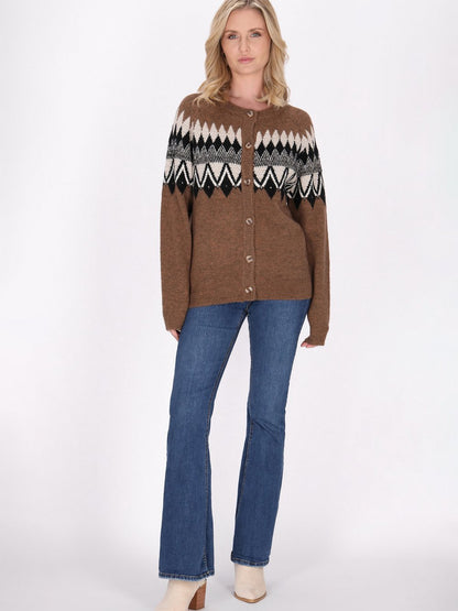 Usha Strickjacke Damen gemustert