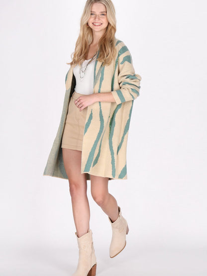 IZIA Strickjacke Damen gemustert