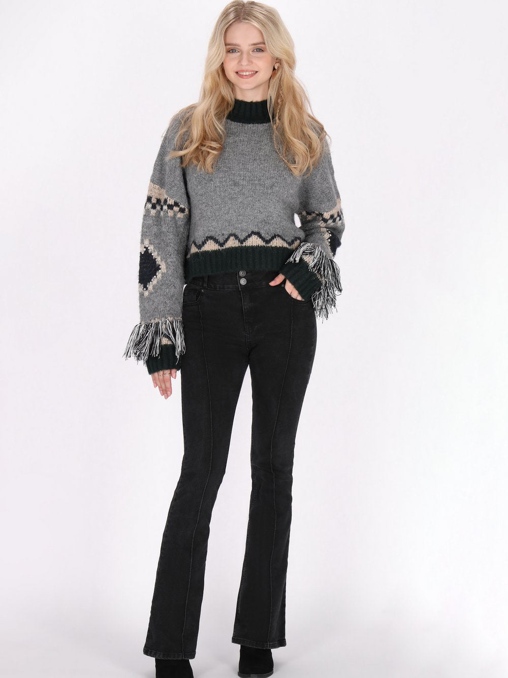 IZIA Zur Seite fahren Damen gemustert