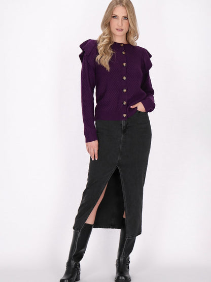 Dreimaster Strickjacke Damen gemustert