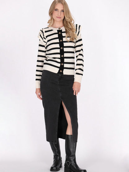 Dreimaster Strickjacke Damen gemustert