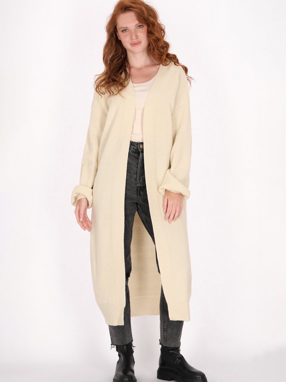 Dreimaster Strickjacke Damen gestreift