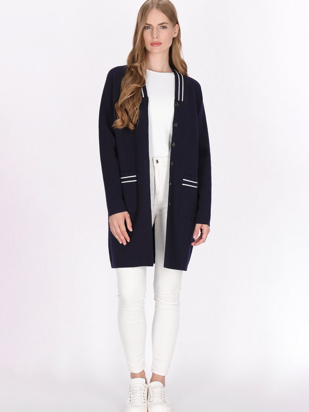 Dreimaster Strickjacke Damen Viskose
