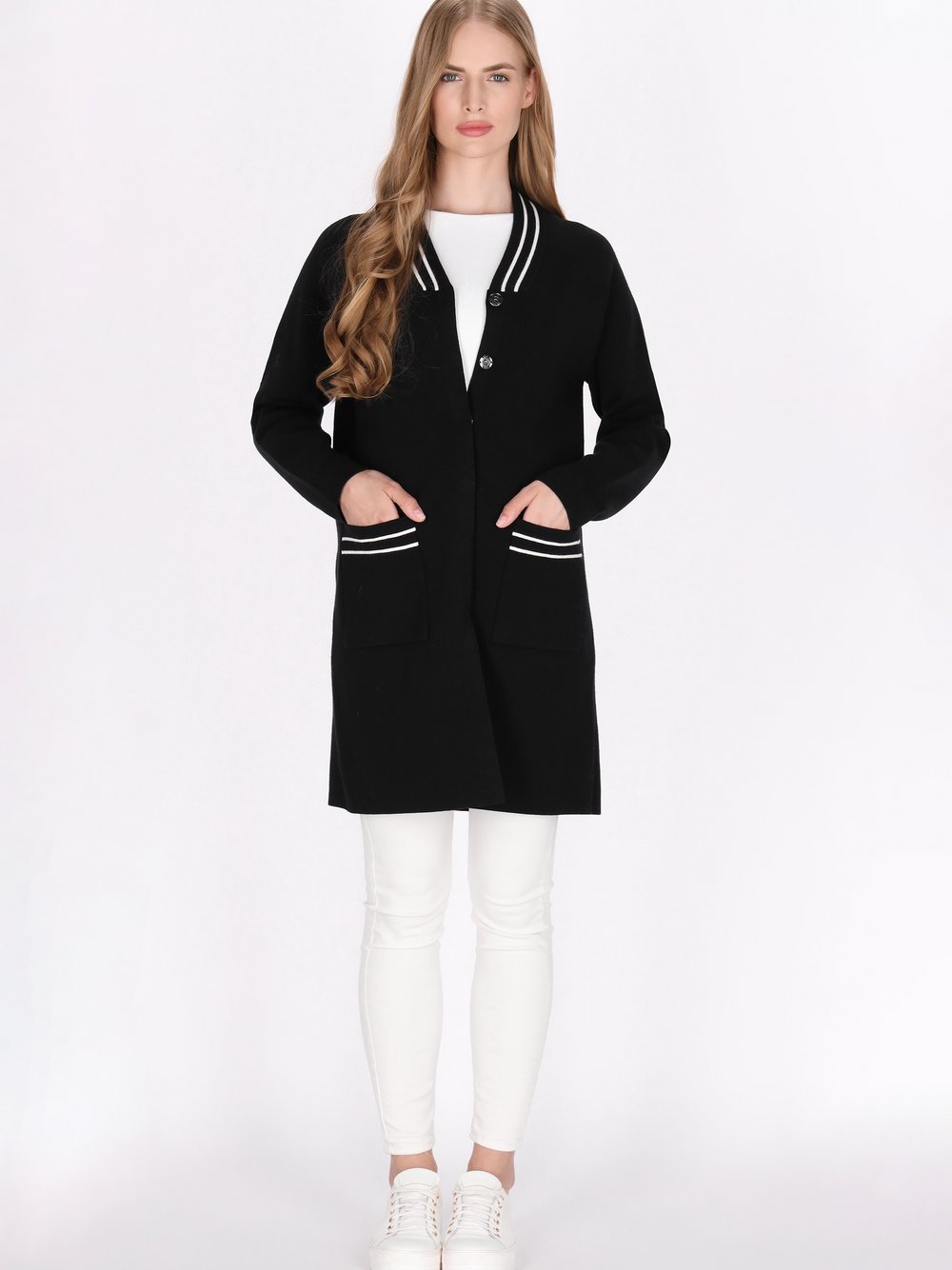 Dreimaster Strickjacke Damen Viskose