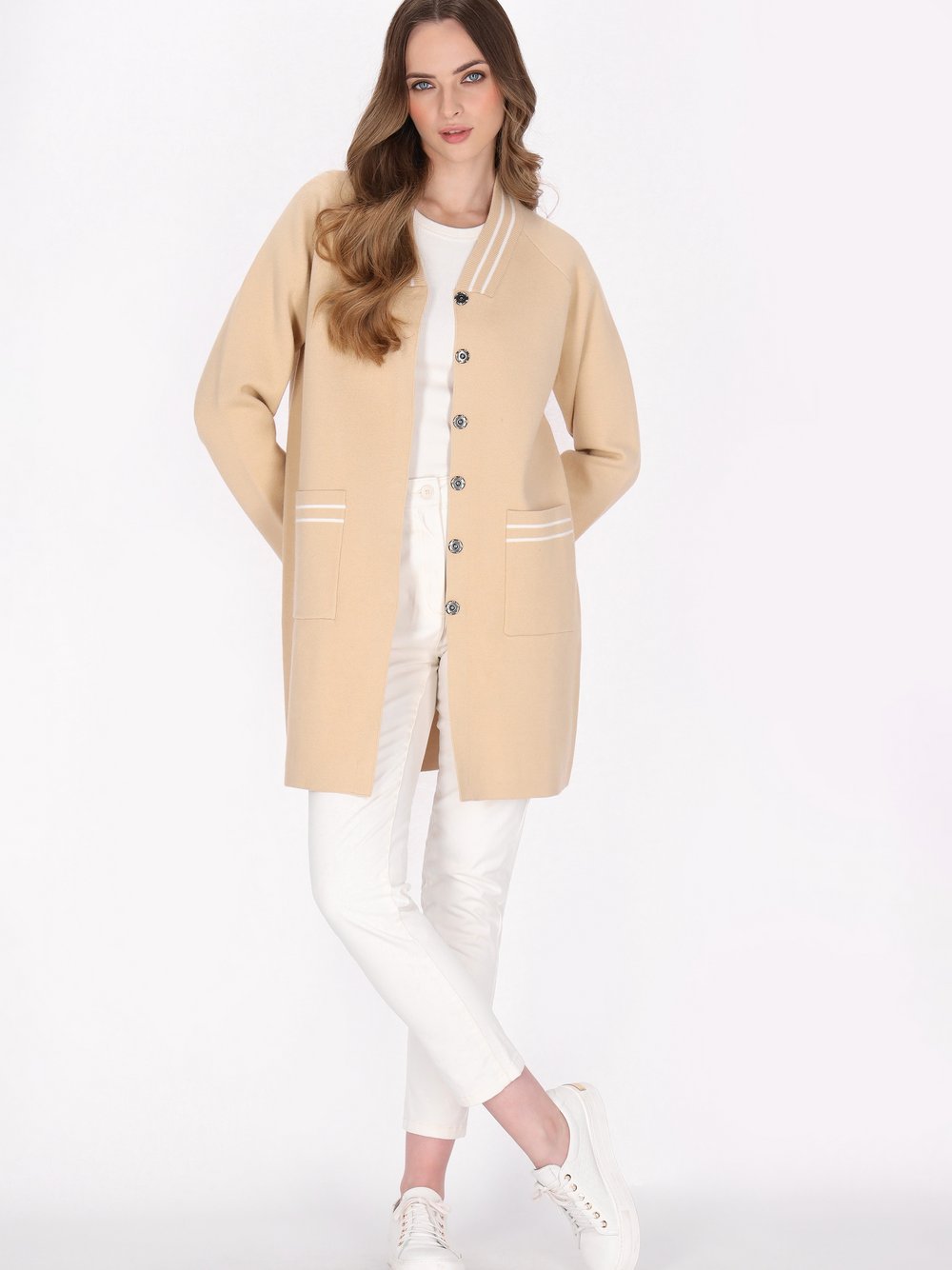 Dreimaster Strickjacke Damen Viskose