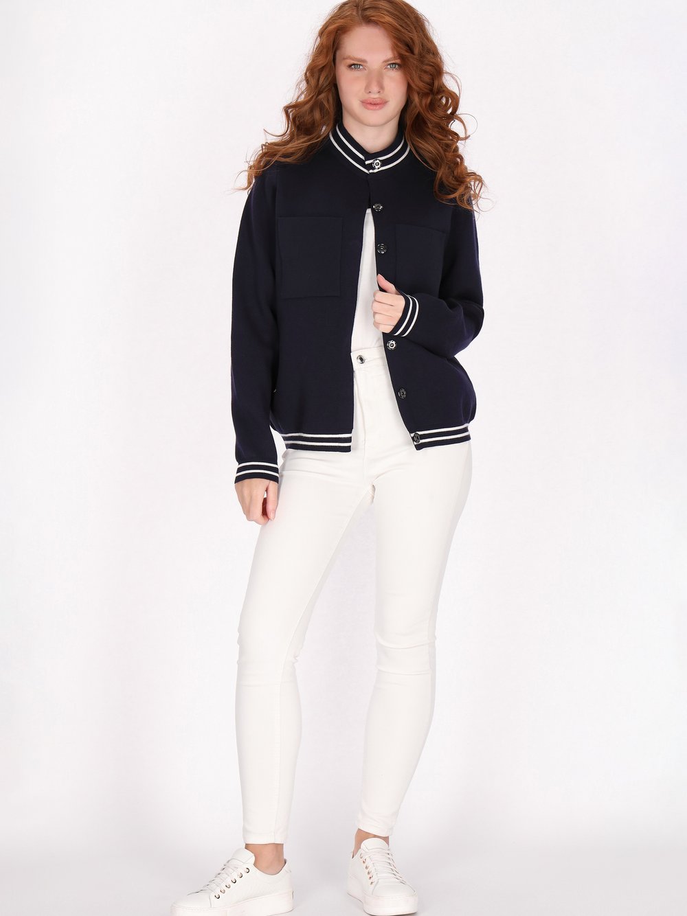 Dreimaster Strickjacke Damen Viskose