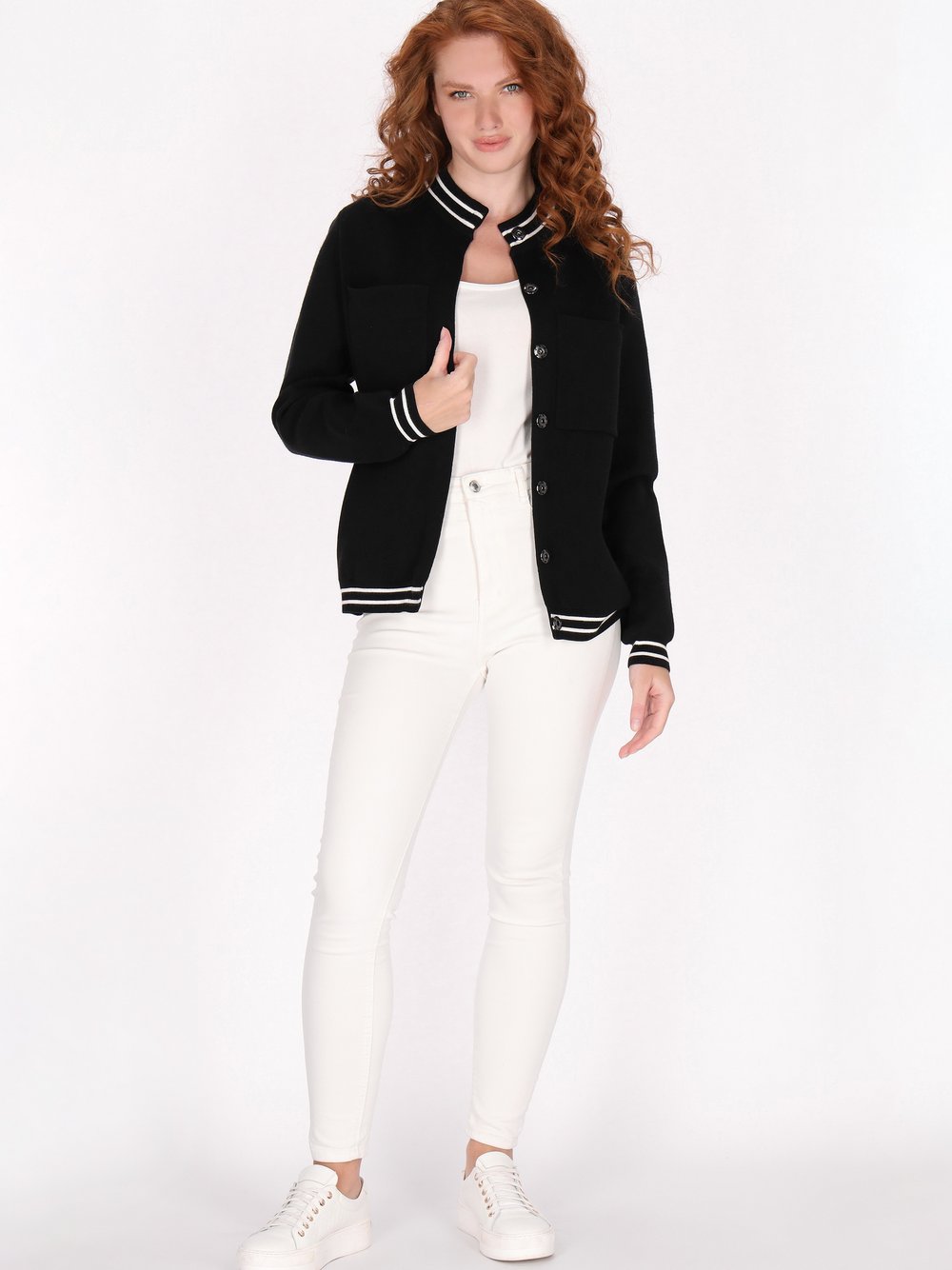 Dreimaster Strickjacke Damen Viskose