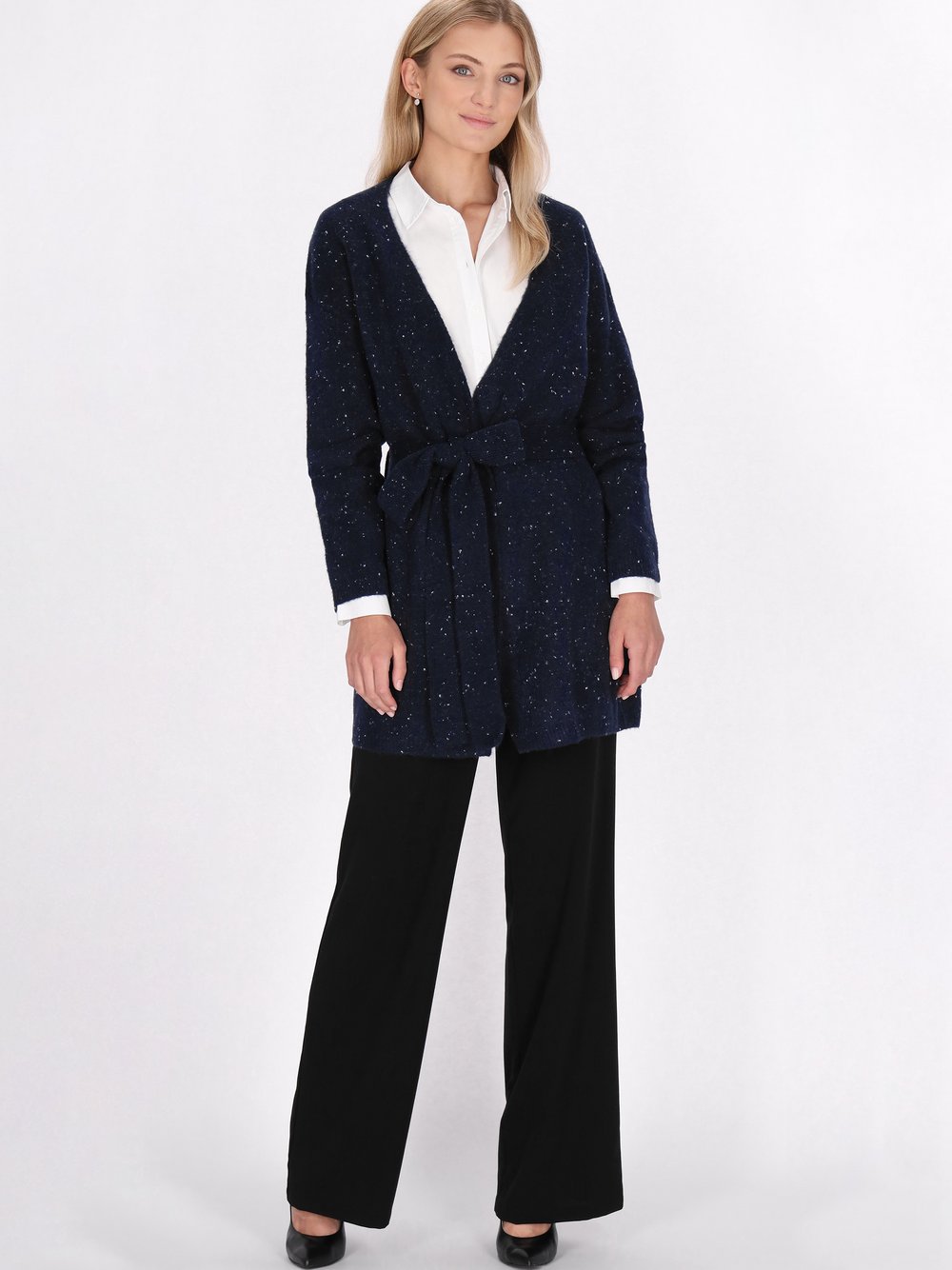 Dreimaster Strickjacke Damen meliert