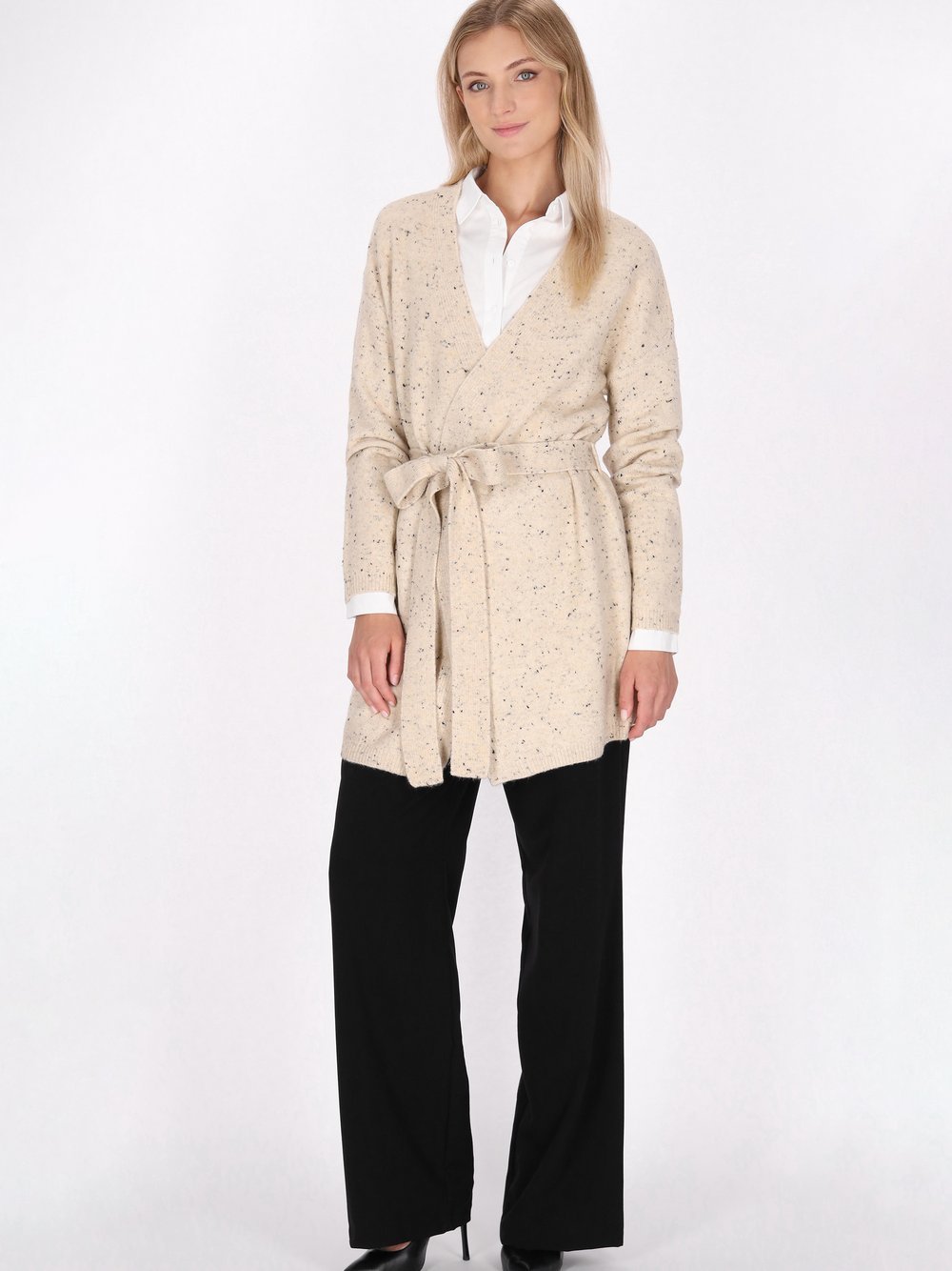 Dreimaster Strickjacke Damen meliert