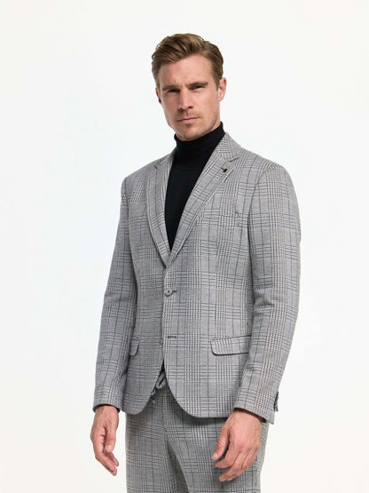 Zuitable Baukasten-Sakko Herren Slim Fit Jersey