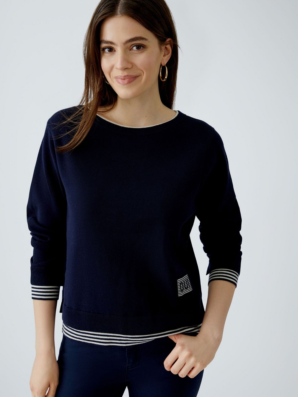 Oui Pullover Damen Baumwolle