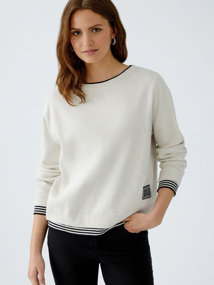 Oui Pullover Damen Baumwolle