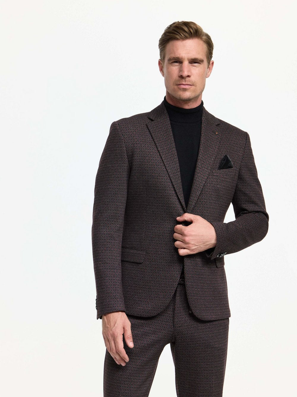 Zuitable Baukasten-Sakko Herren Slim Fit Jersey