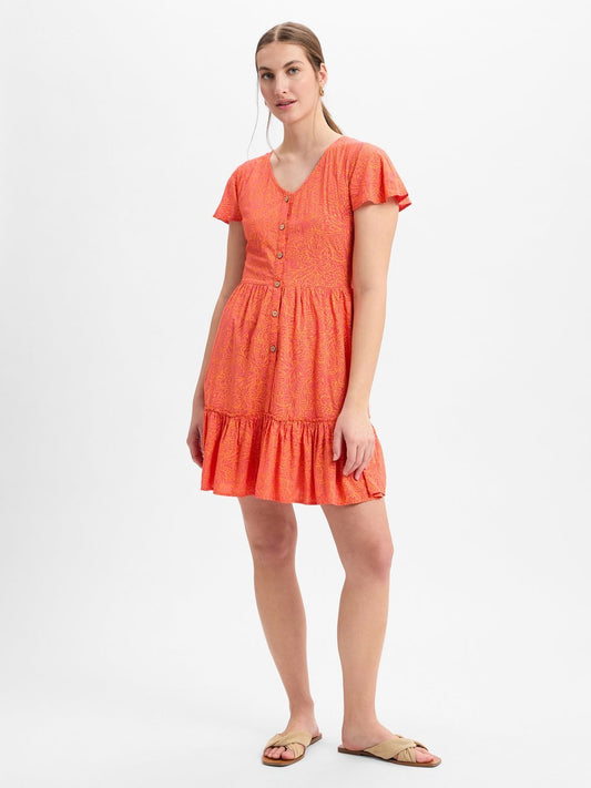 Ragwear Freizeitkleid Damen Viskose gemustert