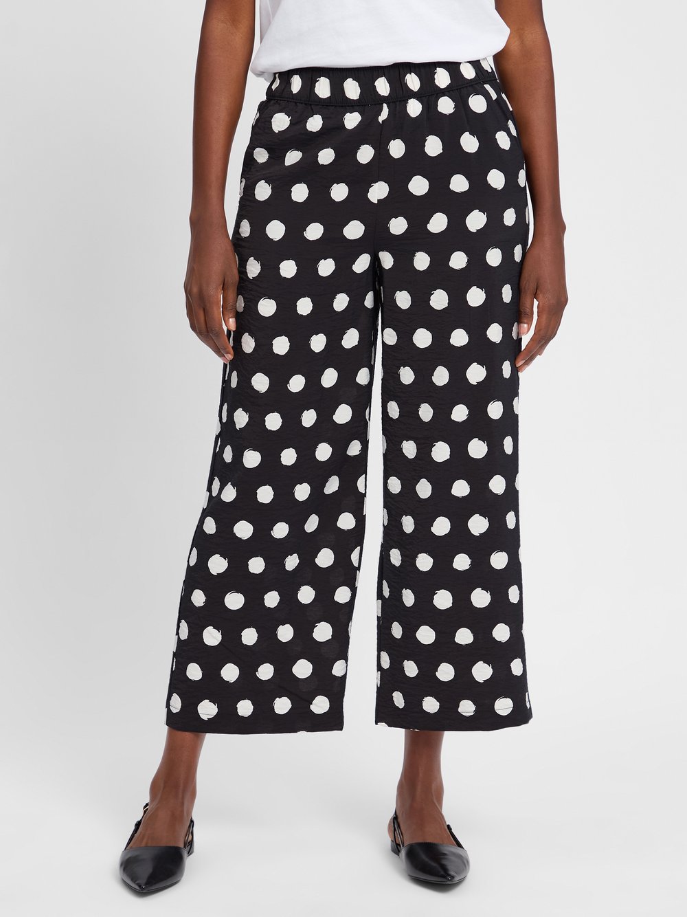 s.Oliver Weite Hose Damen Viskose gemustert