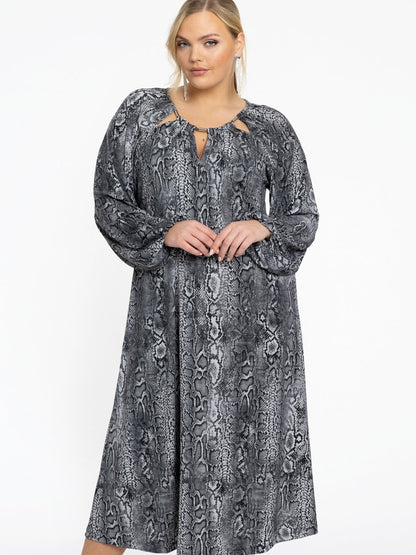 YOEK Kleid Damen gemustert