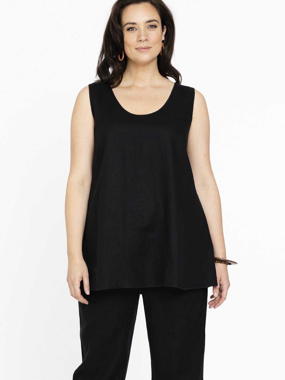 YOEK Top Damen Leinen