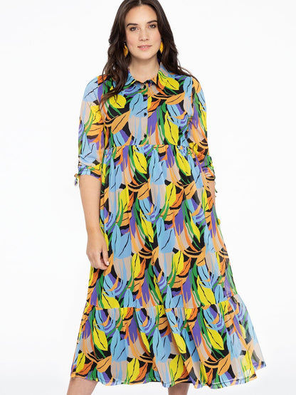 YOEK Kleid Damen bedruckt