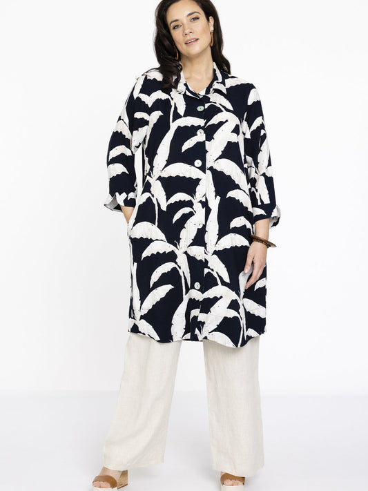 YOEK Jacke Damen Viskose bedruckt