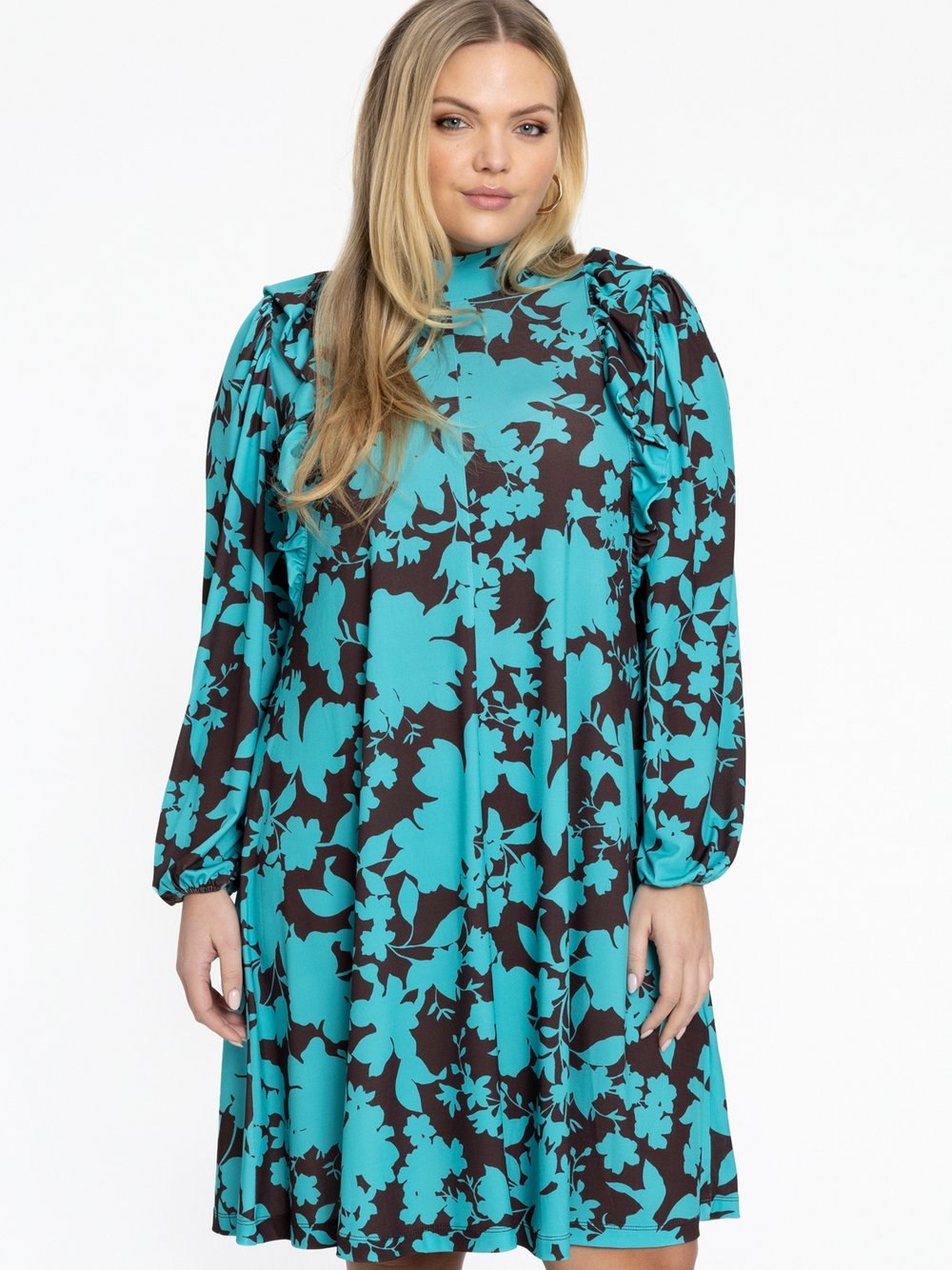 YOEK Kleid Damen gemustert