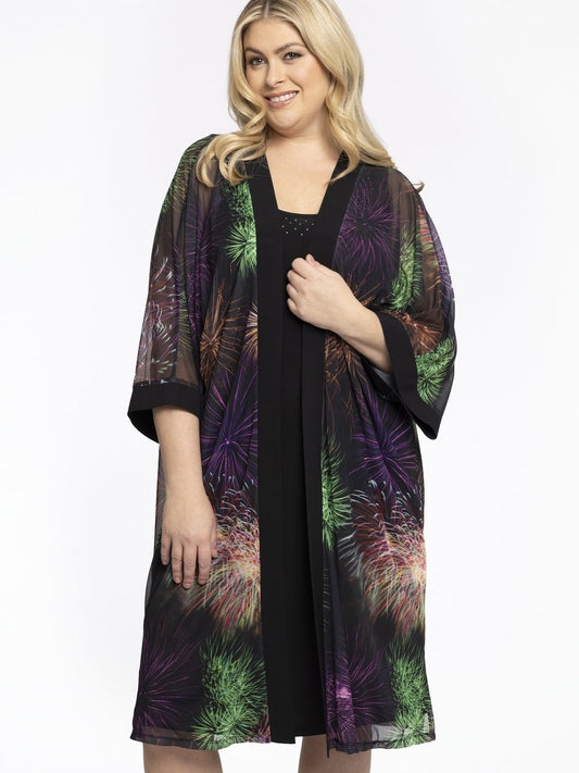 YOEK Kimono Damen bedruckt