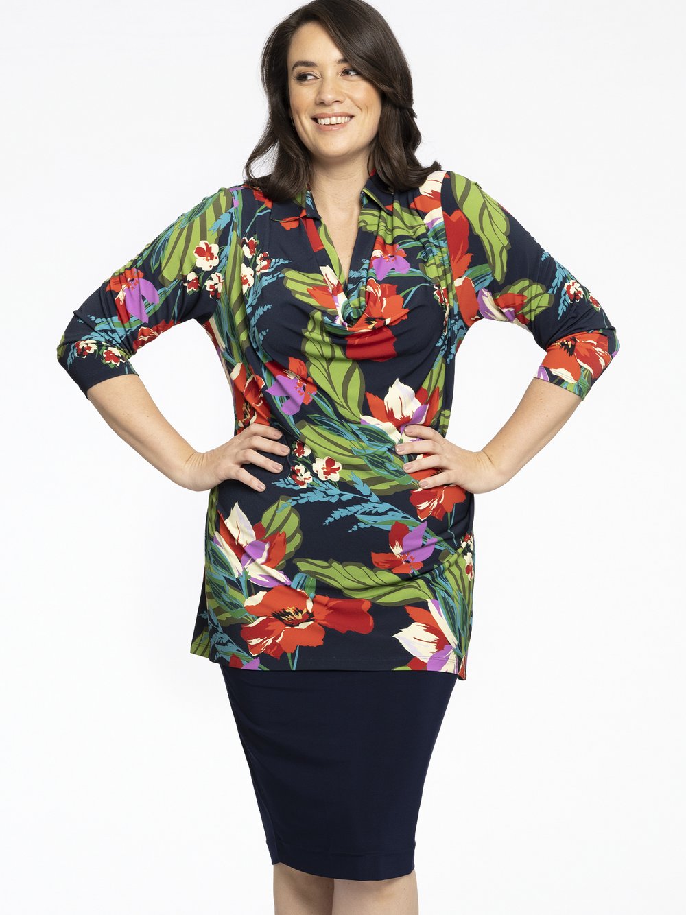 YOEK Tunika Damen bedruckt