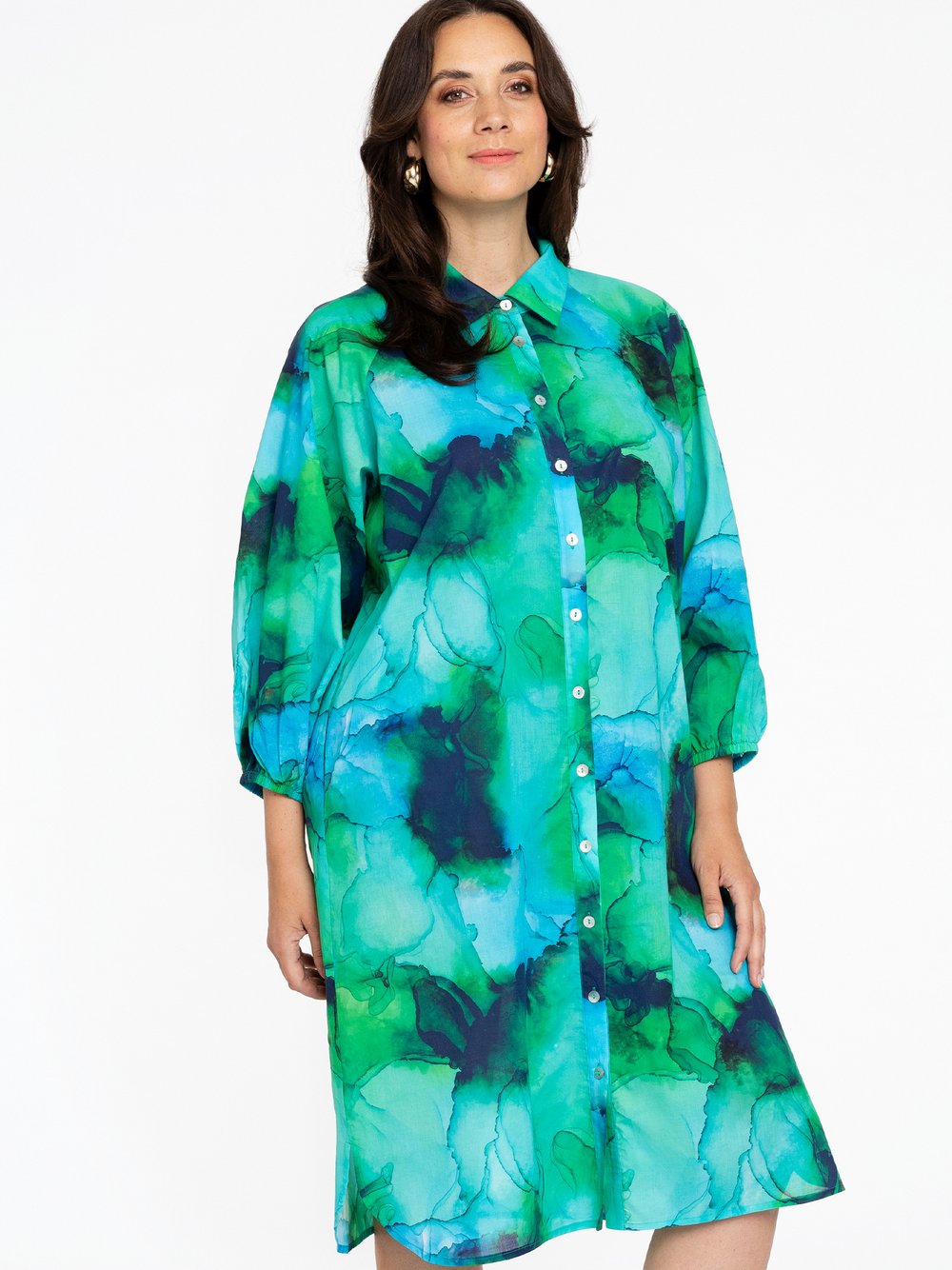 YOEK Bluse Damen Baumwolle bedruckt