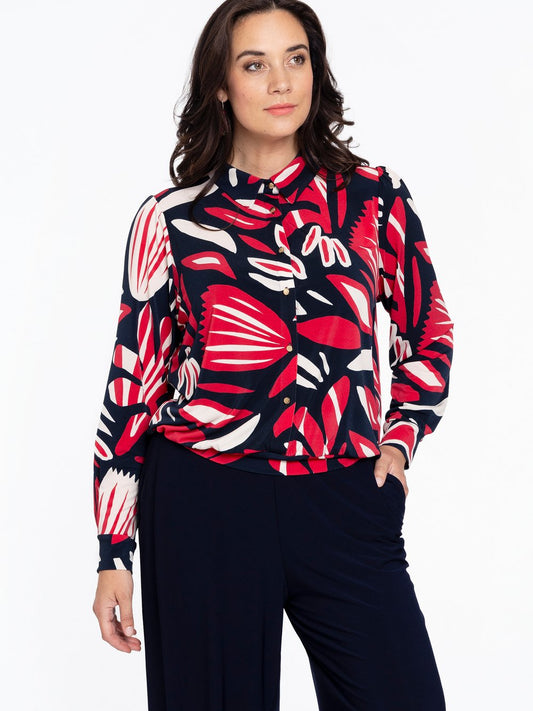 YOEK Bluse Damen bedruckt