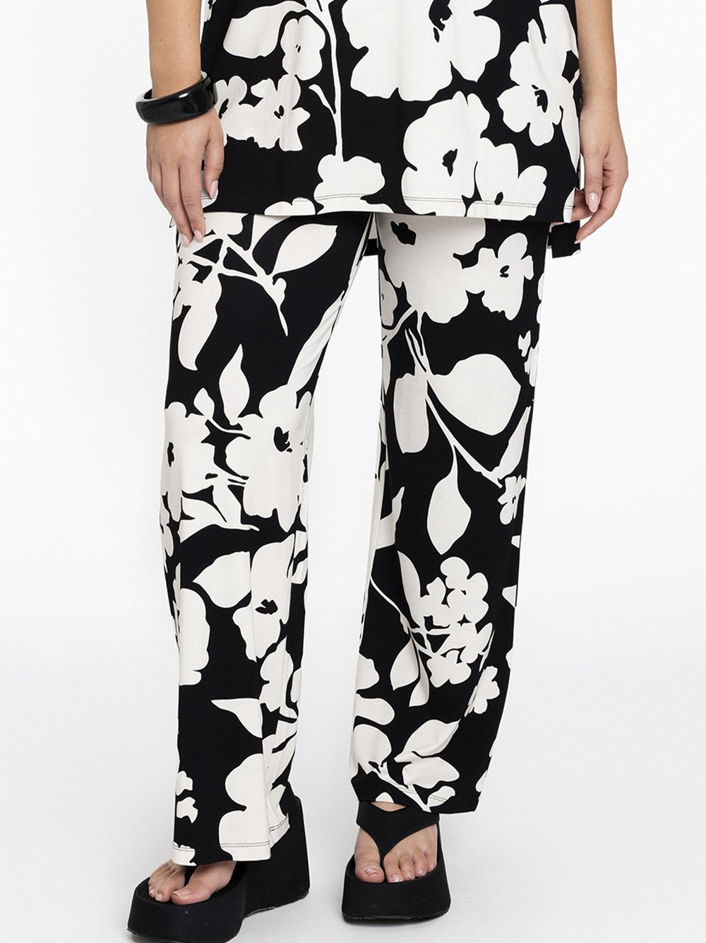 YOEK Hose Damen Viskose gemustert