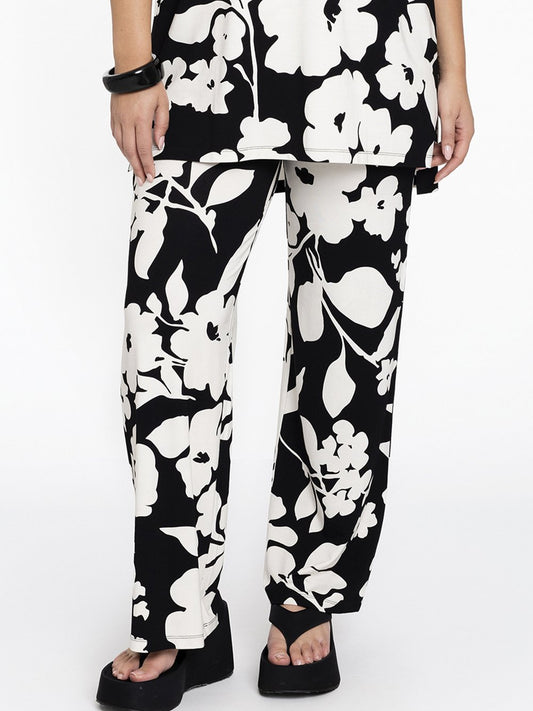 YOEK Hose Damen Viskose gemustert