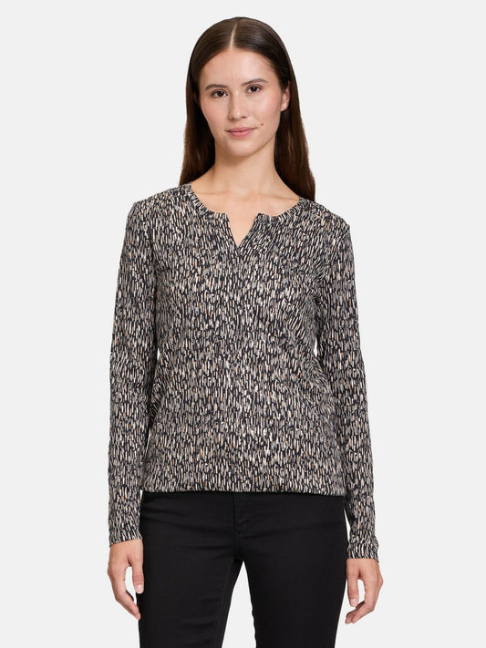 Betty & Co Blusenshirt Damen Baumwolle gemustert