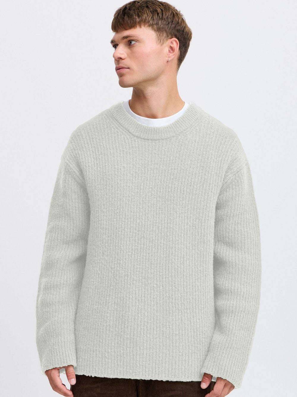 BLEND Strickpullover Herren Baumwolle meliert