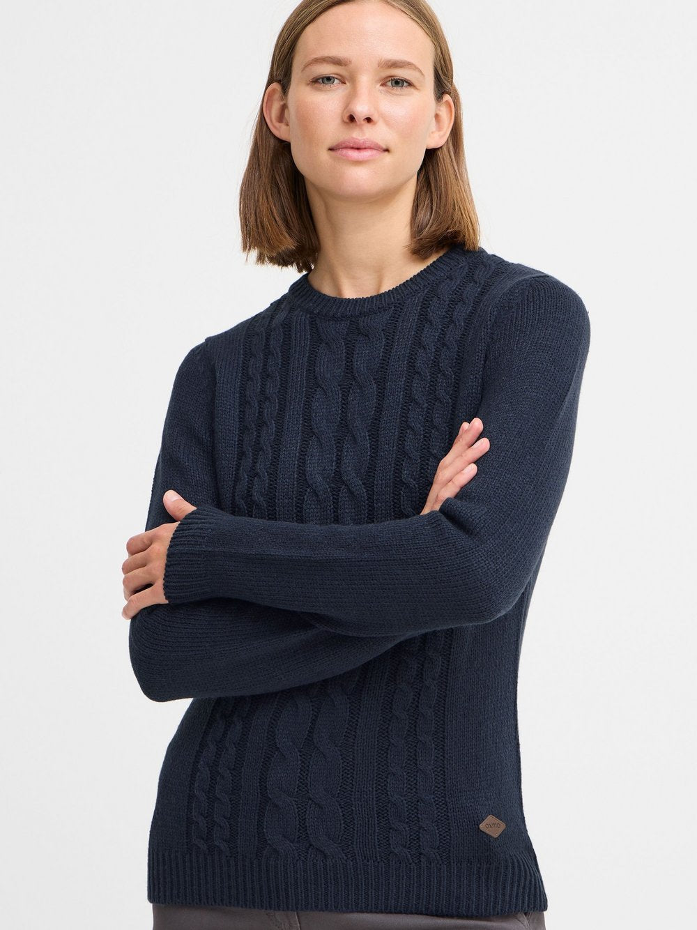 OXMO Strickpullover Damen gestreift