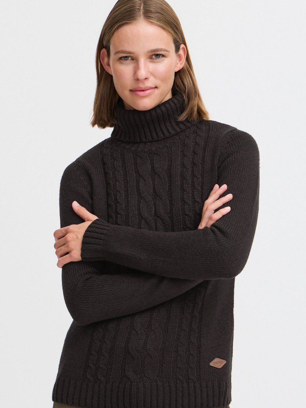 OXMO Rollkragenpullover Damen