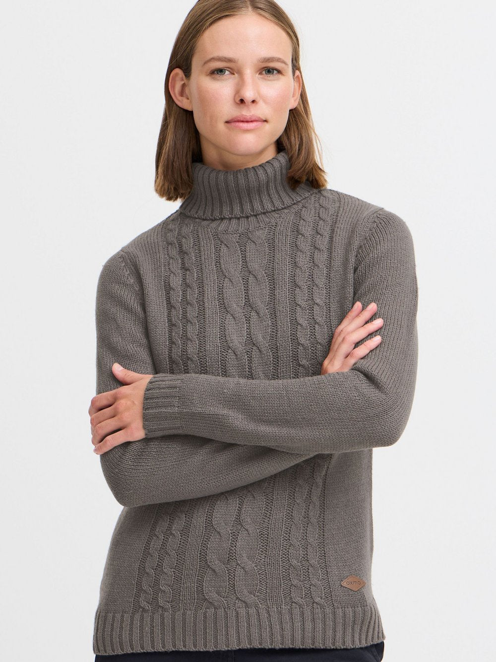 OXMO Rollkragenpullover Damen