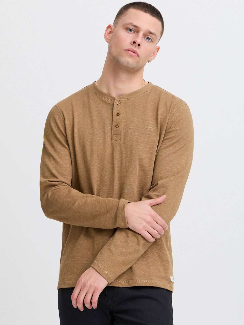 BLEND Longsleeve Herren Baumwolle bedruckt