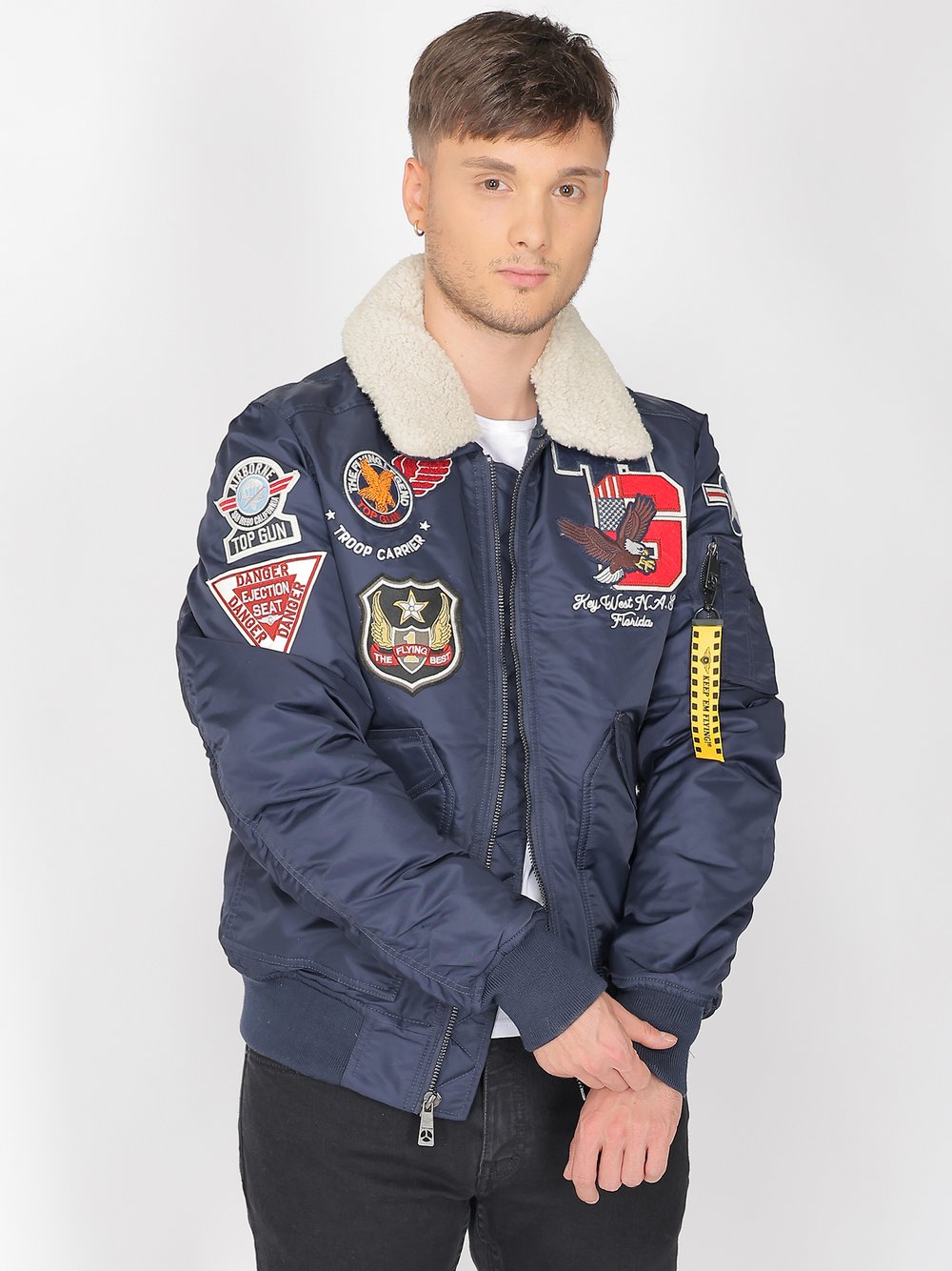 Topgun Bomberjacke Herren Polyamid bedruckt