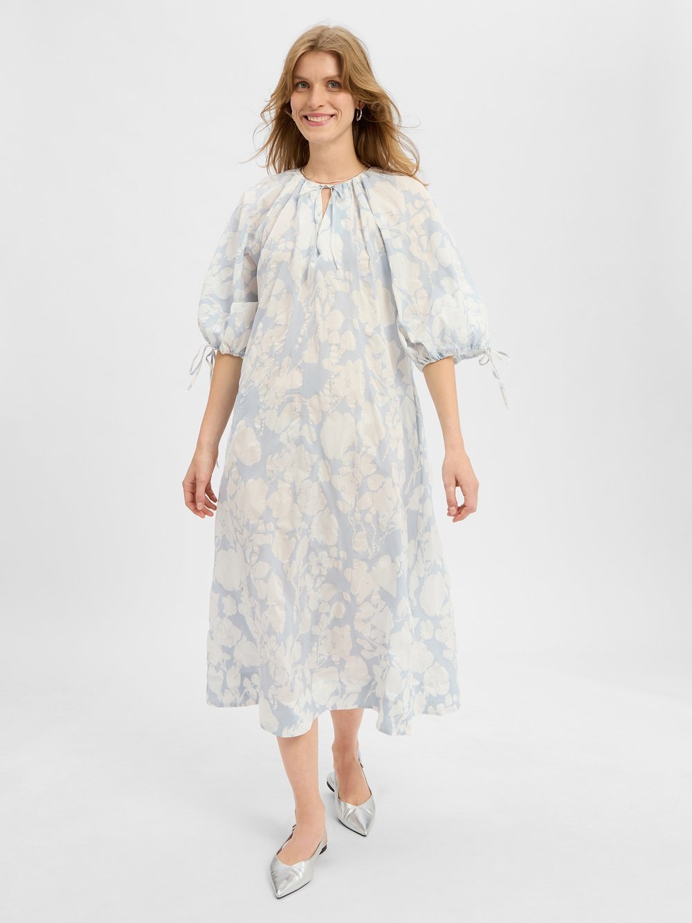 Samsøe Samsøe Baumwollkleid Damen Baumwolle gemustert