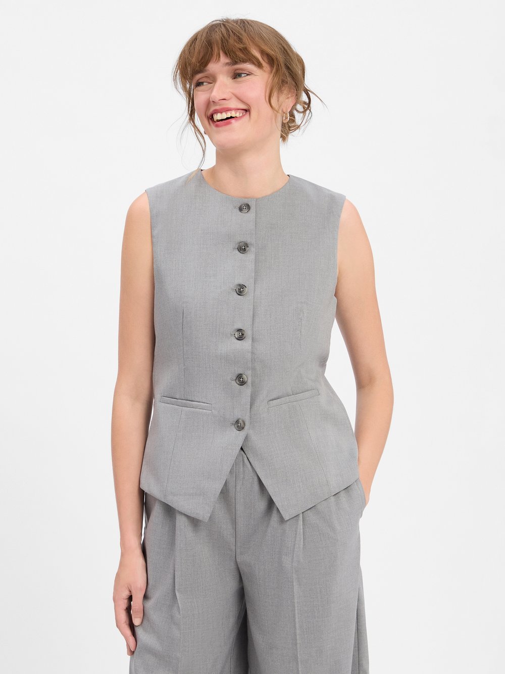 Samsøe Samsøe Anzugweste Damen meliert