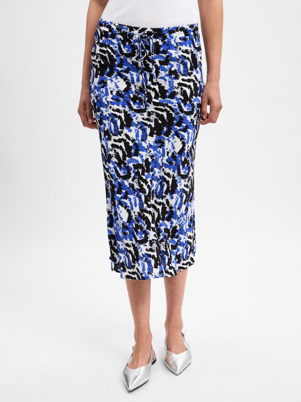 Marie Lund Sommerrock Damen Viskose gemustert