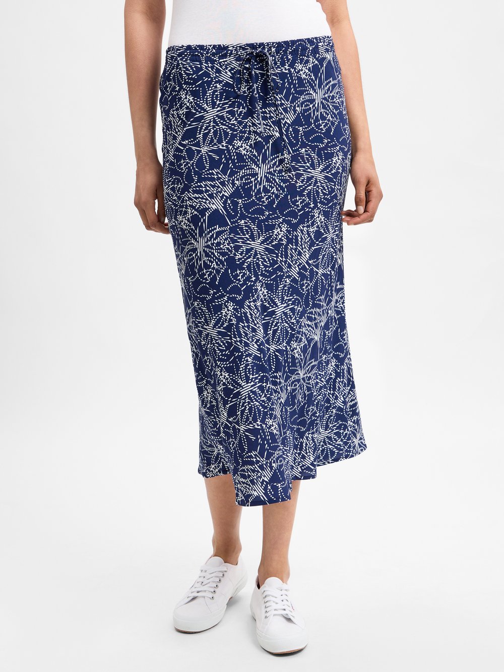 Marie Lund Sommerrock Damen Viskose gemustert