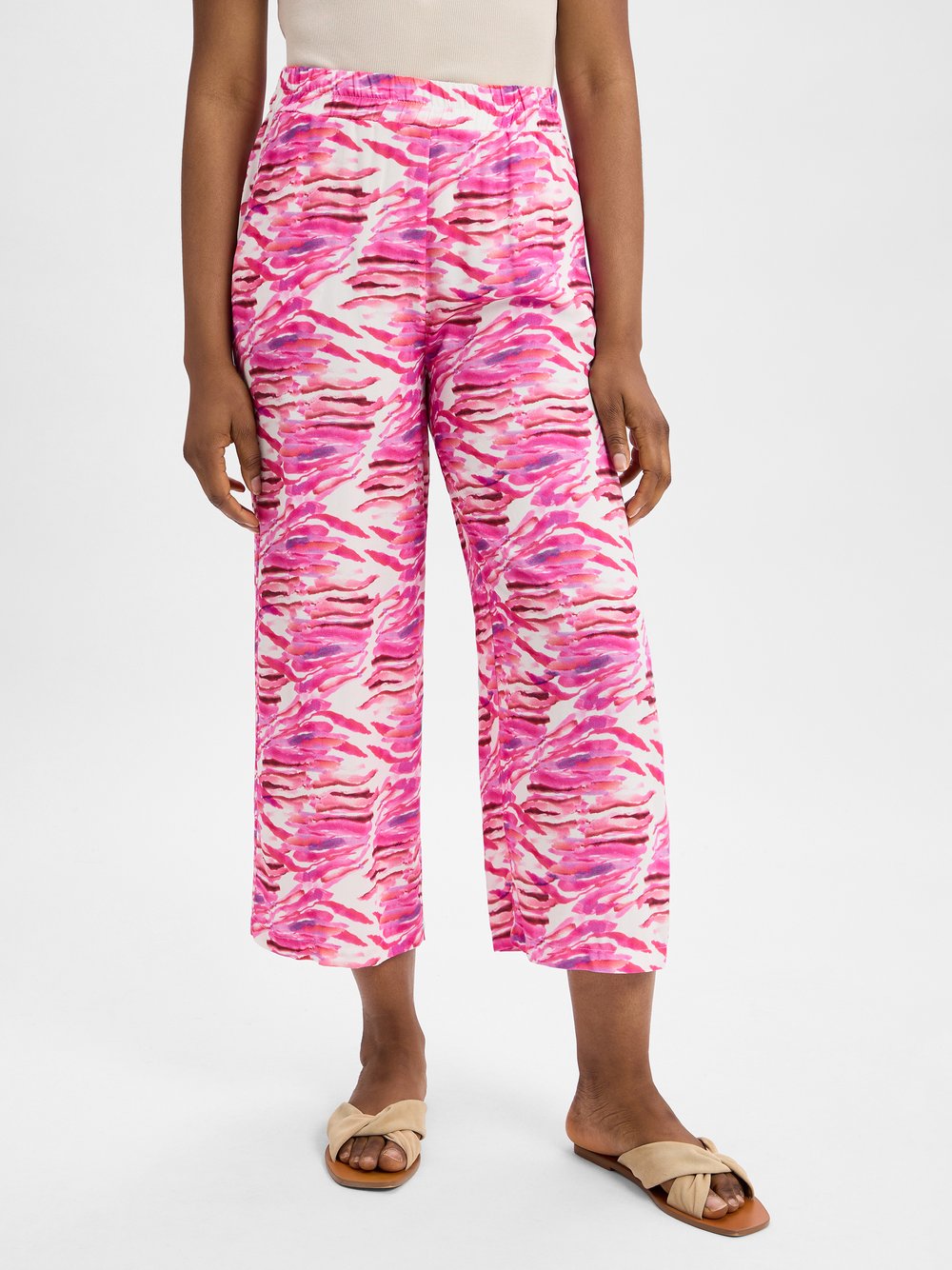 Marie Lund Stoffhose Damen Viskose gemustert