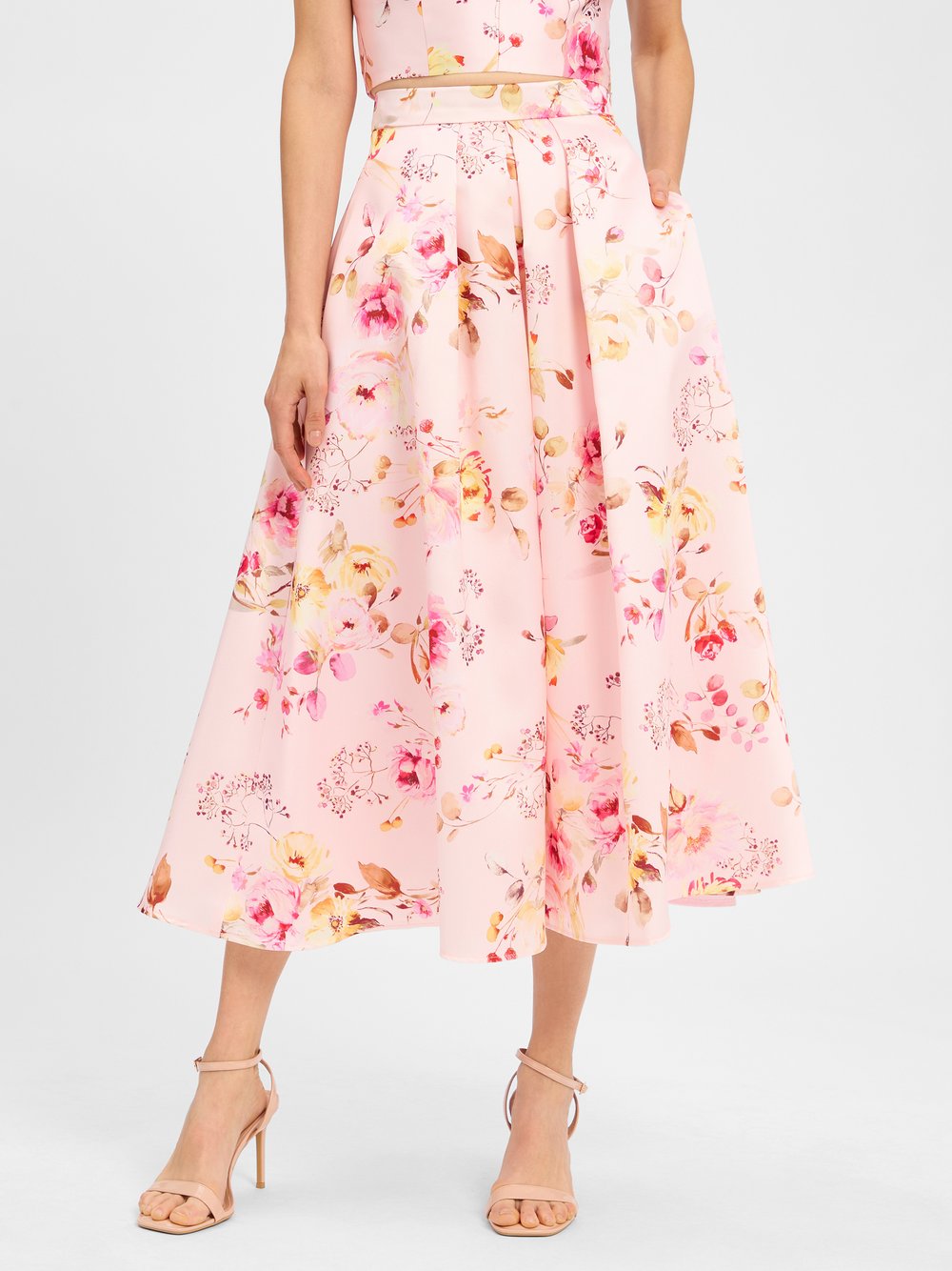 Swing A-Linien-Rock Damen gemustert