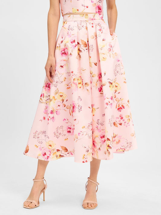 Swing A-Linien-Rock Damen gemustert